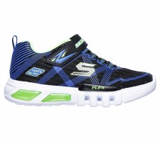 Skechers 'S Lights: Flex-Glow' Boys Shoes (Blue/Lime)