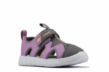 Clarks 'Ath Surf Toddler' Girls Sandals (Lilac)