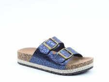 Heavenly Feet 'Alexis' Ladies Mules (Navy)