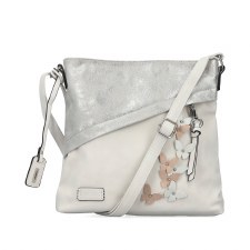 Rieker 'H1515' Ladies Handbag (White/Silver)