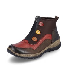 Rieker 'N3277' Ladies Ankle Boots (Brown Multi)