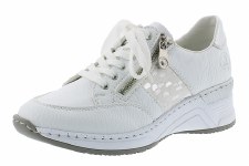 Rieker 'N4322' Ladies Shoes (White/Silver)