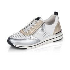 Remonte 'R6702' Ladies Shoes (White/Silver)