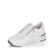 Remonte 'D6705' Ladies Shoes (White/Silver)