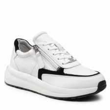 Caprice '23713' Ladies Wide Fitting Trainers (White/Black)
