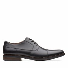 Clarks 'Becken Cap' Mens Shoes (Black)