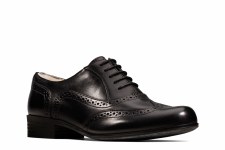 Clarks 'Hamble Oak' Leather Brogues (Black)