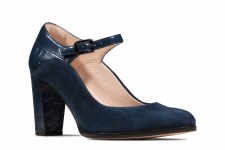 Clarks 'Kaylin Alba' Ladies Heels (Navy Combi)