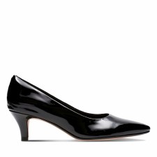 Clarks 'Linvale Jerica' Ladies Heels (Black Patent)