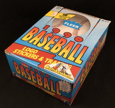 1990 FLEER BB WAX BOX 1990 FLEER BB WAX BOX