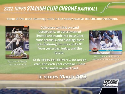 2022 STADIUM CLUB CHROME BB