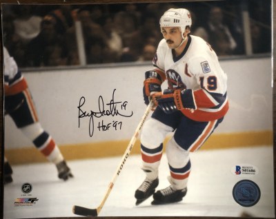 BRYAN TROTTIER AUTO 8X10 BAS