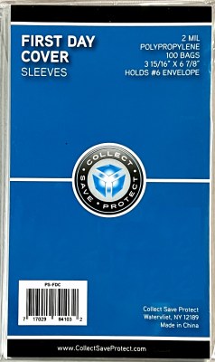FIRST DAY COVER SLEEVES 100CT