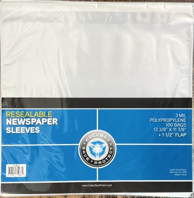 CSP NEWSPAPER BAG W/STICK100CT
