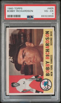 1960 TOPPS 405 RICHARDSON PSA4