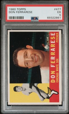 1960 TOPPS 477 FERRARESE PSA 5