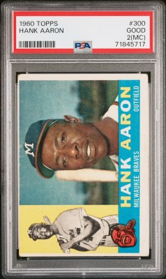 1960 TOPPS 300 HANK AARON PSA2