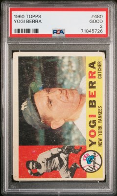 1960 TOPPS 480 YOGI BERRA PSA2