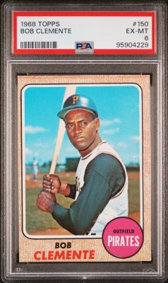 1968 TOPPS 150 CLEMENTE PSA 6