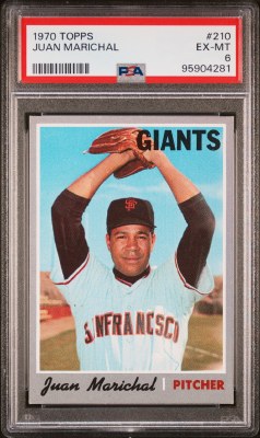 1970 TOPPS 210  MARICHAL PSA 6