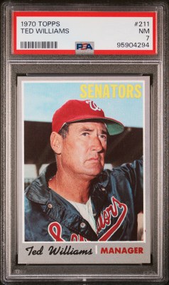 1970 TOPPS 211 WILLIAMS PSA 7