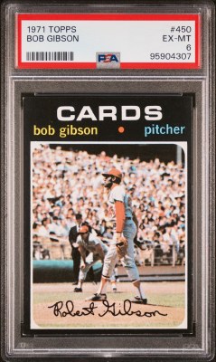 1971 TOPPS 450 GIBSON PSA 6