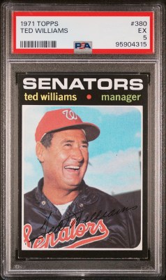 1971 TOPPS 380 WILLIAMS PSA 5