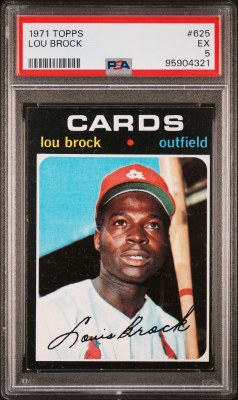 1971 TOPPS 625 BROCK PSA 5