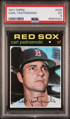 1971 TOPPS 530 YAZ PSA 5