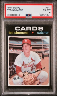 1971 TOPPS 117 SIMMONS PSA 6