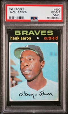 1971 TOPPS 400 AARON PSA 6 MC