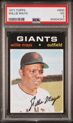 1971 TOPPS 600 MAYS PSA 3