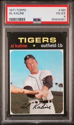 1971 TOPPS 180 KALINE PSA 4