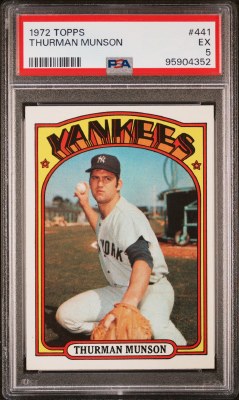 1972 TOPPS 441 MUNSON PSA 5