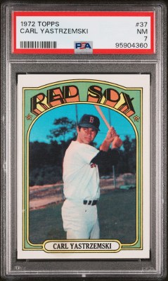 1972 TOPPS 37 YAZ PSA 7