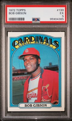 1972 TOPPS 130 GIBSON PSA 5