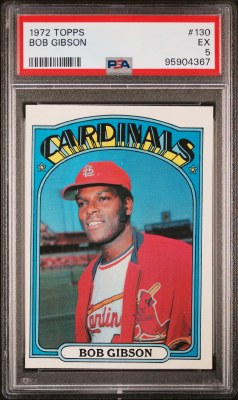 1972 TOPPS 130 GIBSON PSA 5