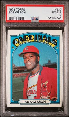 1972 TOPPS 130 GIBSON PSA 6
