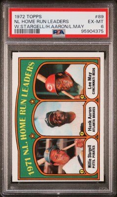 1972 TOPPS 89 HR LEADERS PSA 6