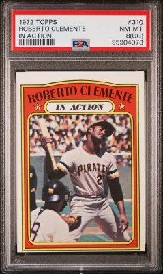 1972 TOPPS 310 CLEMENT PSA 8OC