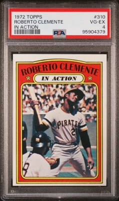 1972 TOPPS 310 CLEMENTE PSA 4