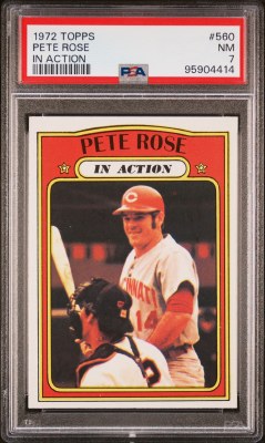 1972 TOPPS 560 ROSE PSA 7