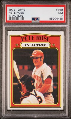 1972 TOPPS 560 ROSE PSA 7