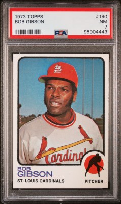 1973 TOPPS 190 GIBSON PSA 7