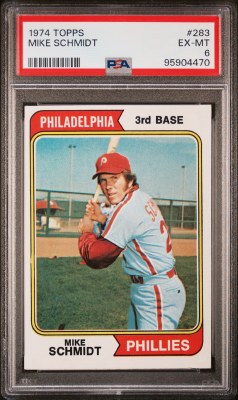 1974 TOPPS 283 SCHMIDT PSA 6