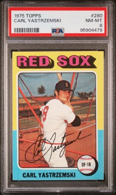 1975 TOPPS 280 YAZ PSA 8