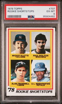 1978 TOPPS 707 MOLITOR PSA 6