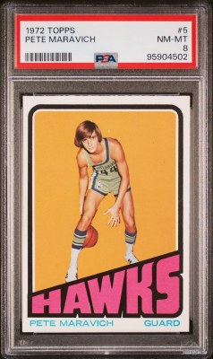1972 TOPPS 5 MARAVICH PSA 8