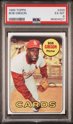 1969 TOPPS 200 GIBSON PSA 6