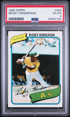 1980 TOPPS HENDERSON 482 PSA 4